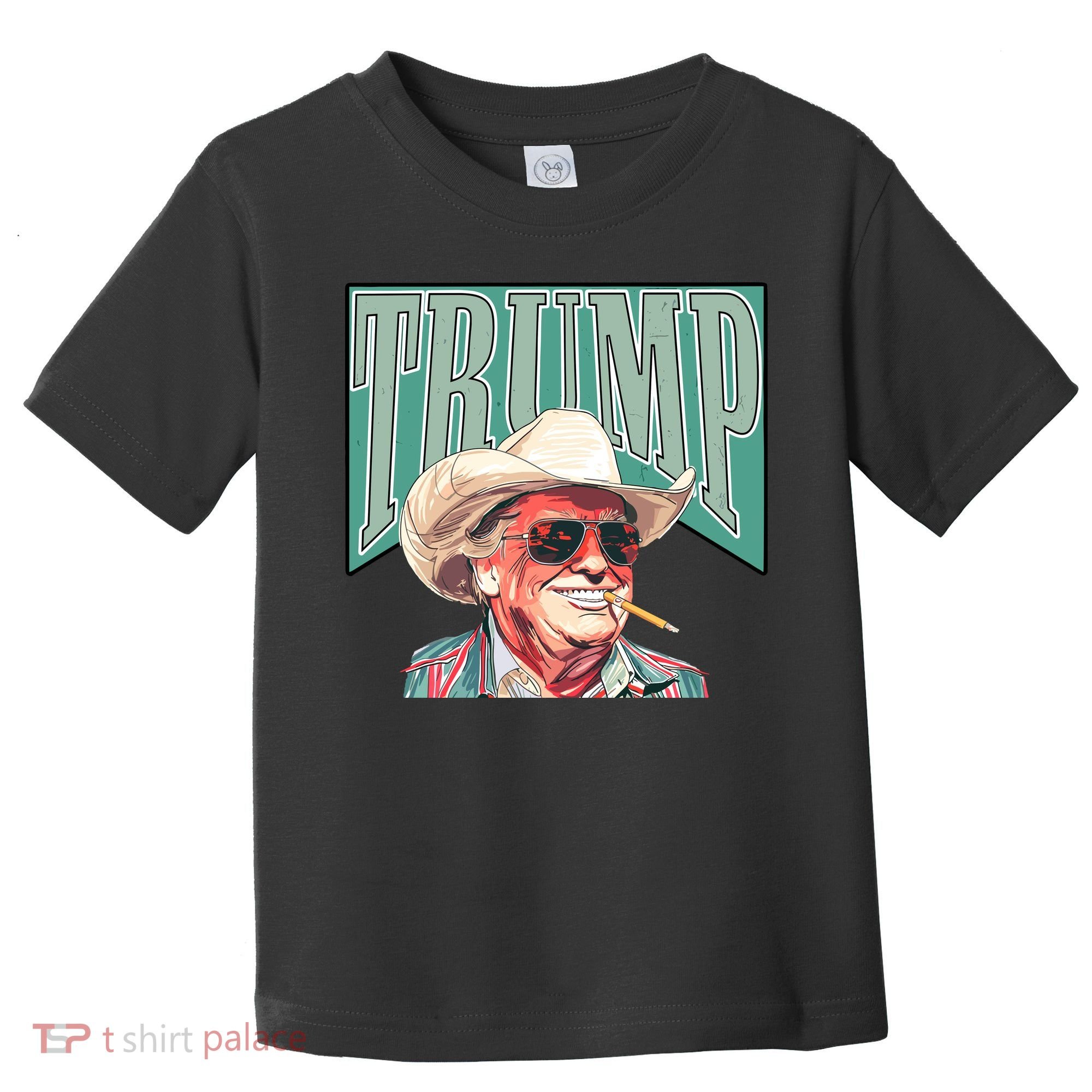 Western Donald Trump Cowboy Maga Toddler T-Shirt