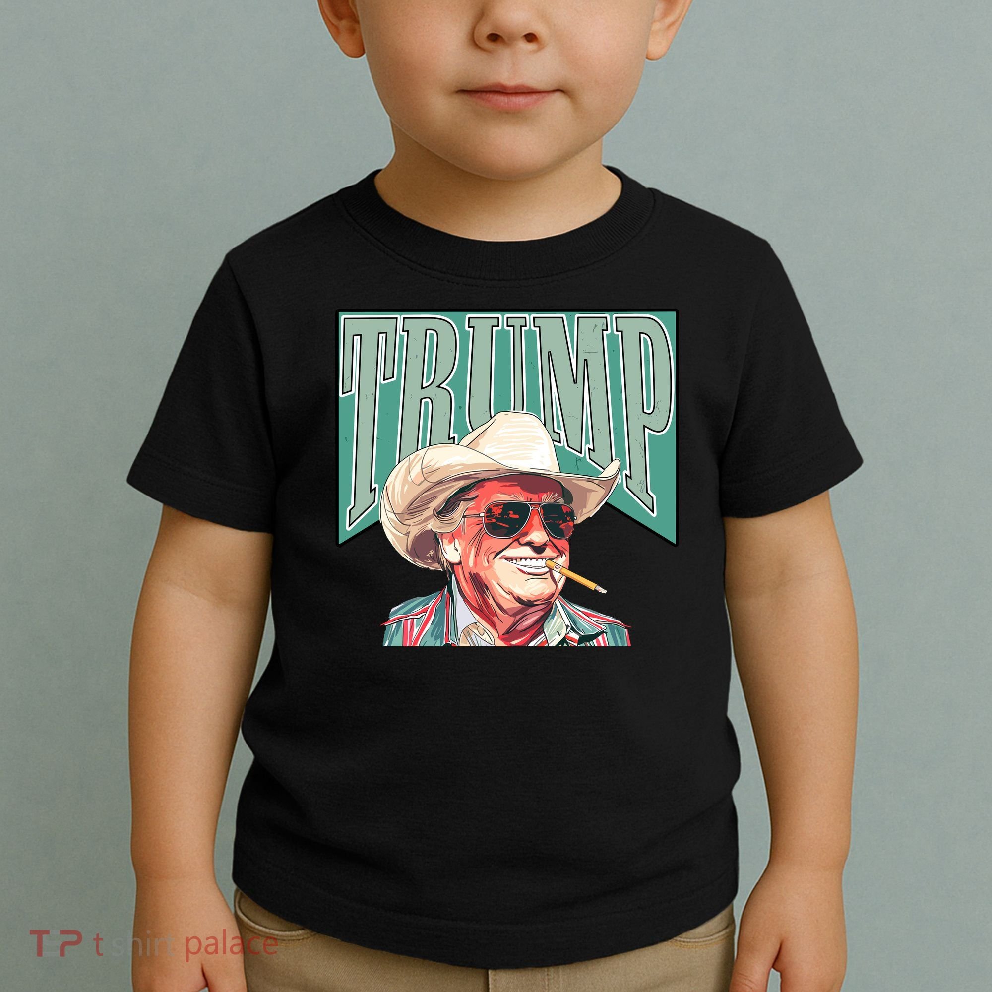 Western Donald Trump Cowboy Maga Toddler T-Shirt
