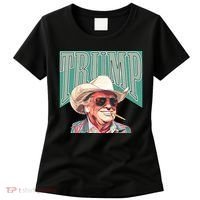 Western Donald Trump Cowboy Maga Women's T-Shirt thumb 0