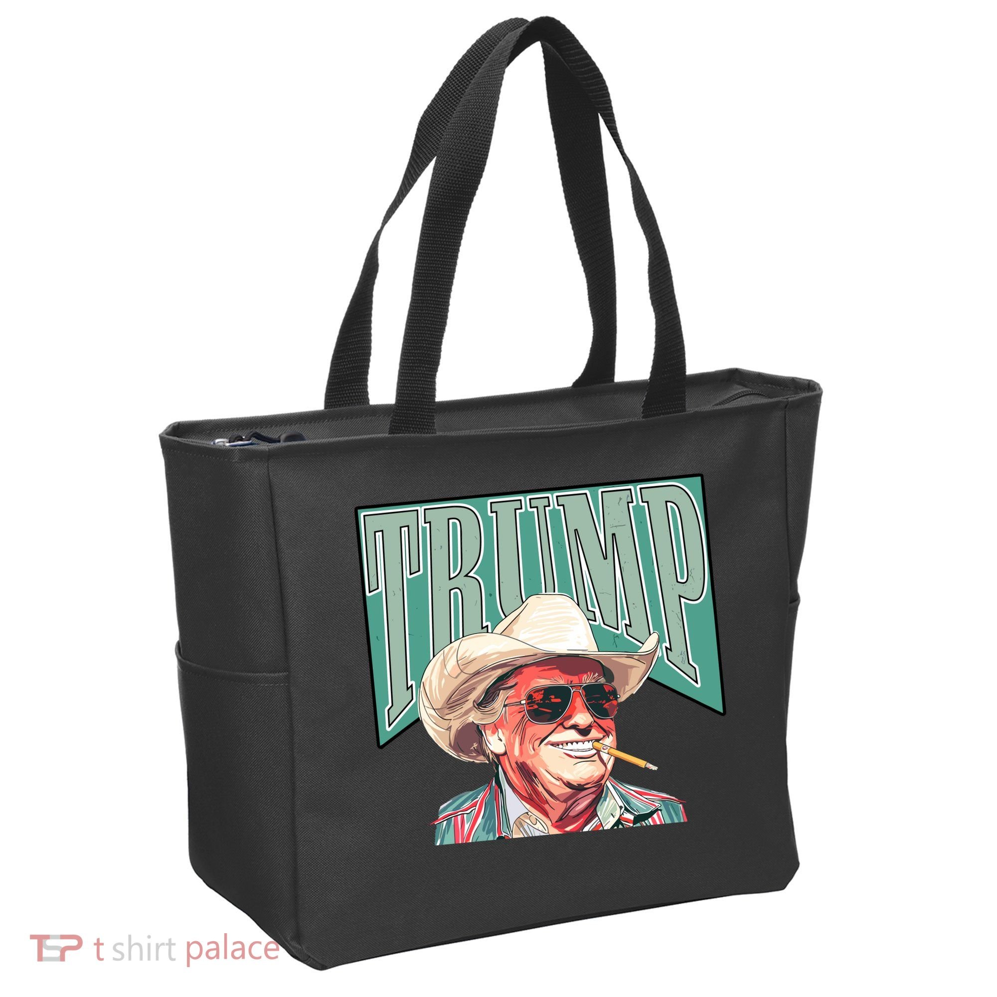 Western Donald Trump Cowboy Maga Tote Bag