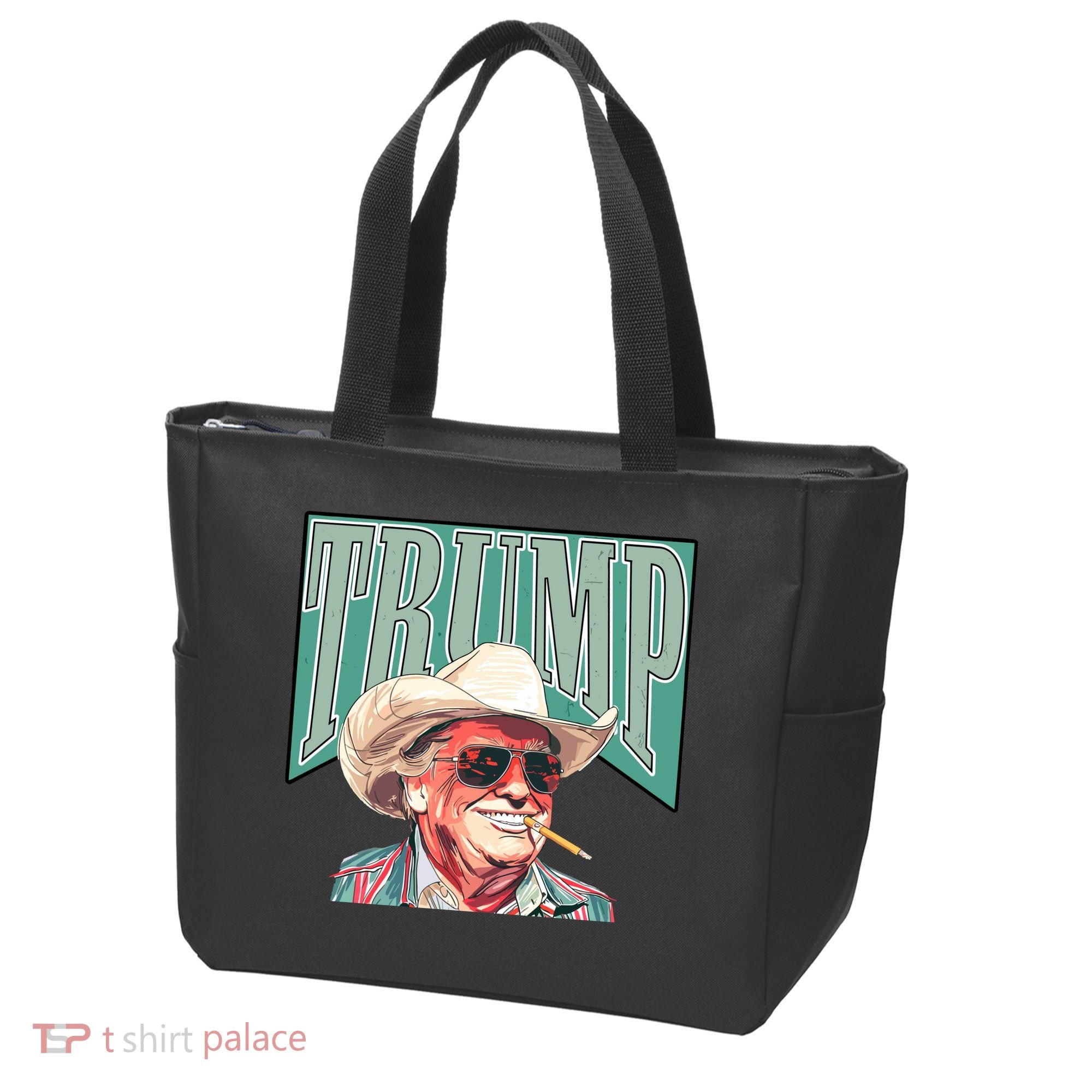 Western Donald Trump Cowboy Maga Tote Bag