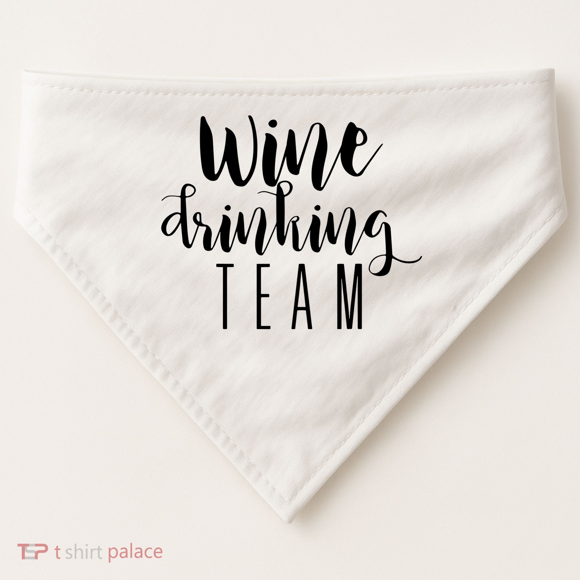 Wine Drinking Team Drinking Festival Drinking Party USA-Made Doggie Bandana