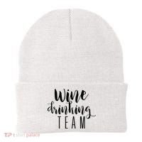 Wine Drinking Team Drinking Festival Drinking Party Beanie thumb 0