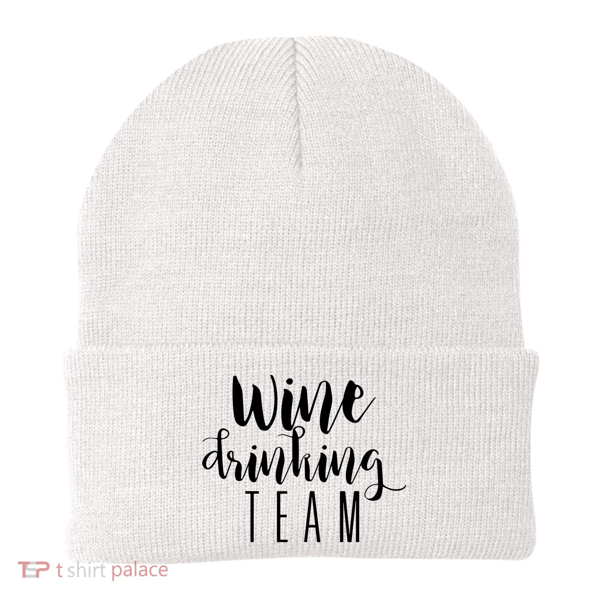 Wine Drinking Team Drinking Festival Drinking Party Beanie
