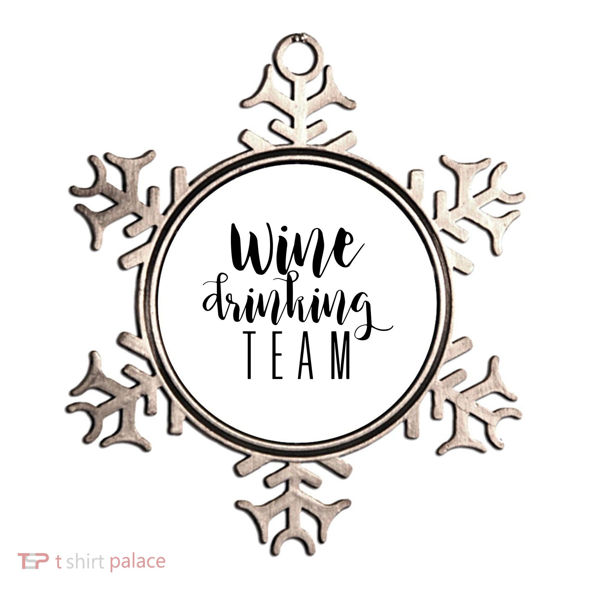 Wine Drinking Team Drinking Festival Drinking Party Ornament