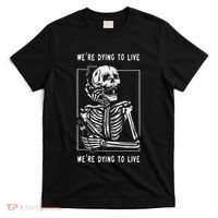 WeRe Dying To Live Damaged Society Strangers T-Shirt thumb 0