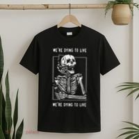 WeRe Dying To Live Damaged Society Strangers T-Shirt thumb 2