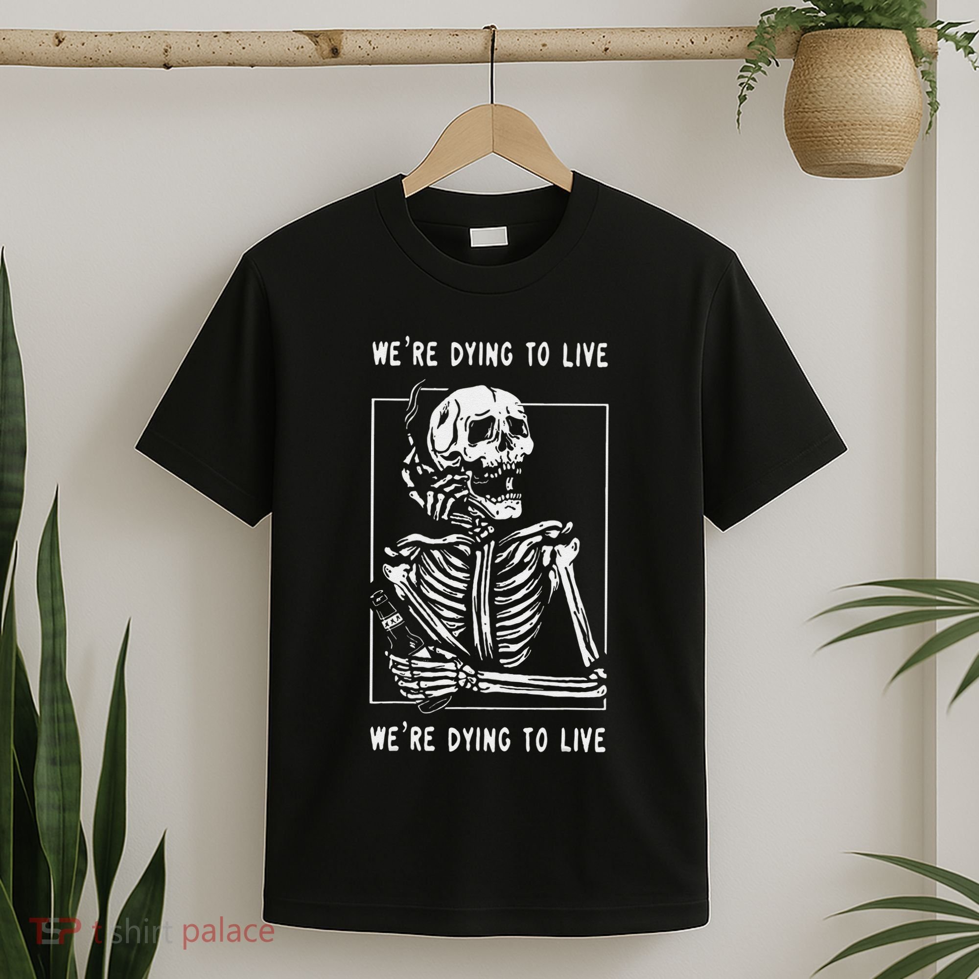 WeRe Dying To Live Damaged Society Strangers T-Shirt