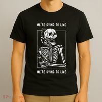 WeRe Dying To Live Damaged Society Strangers T-Shirt thumb 3