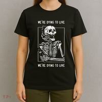 WeRe Dying To Live Damaged Society Strangers T-Shirt thumb 4