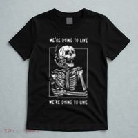 WeRe Dying To Live Damaged Society Strangers T-Shirt thumb 5