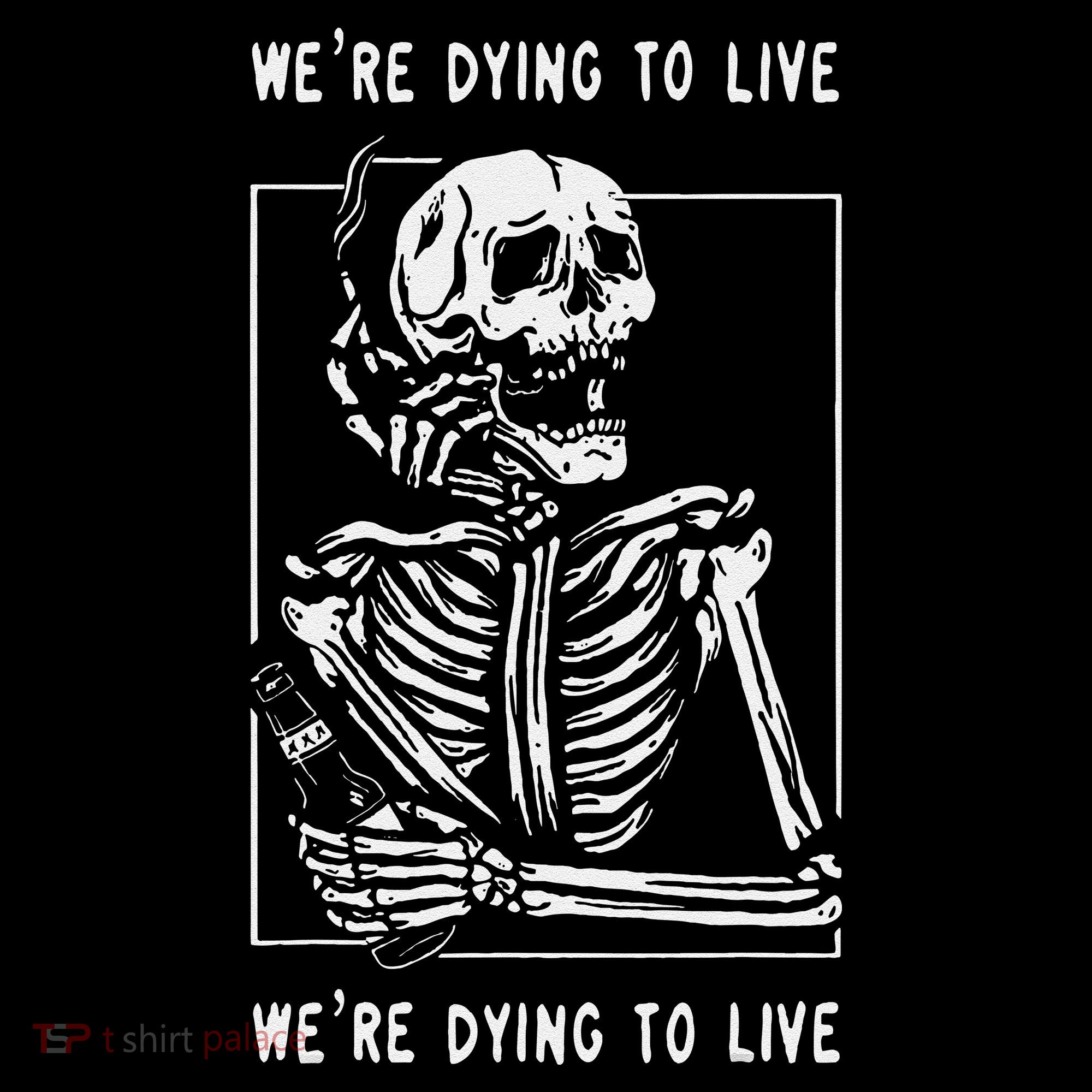 WeRe Dying To Live Damaged Society Strangers Coffee Mug