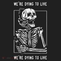 WeRe Dying To Live Damaged Society Strangers Beanie thumb 2
