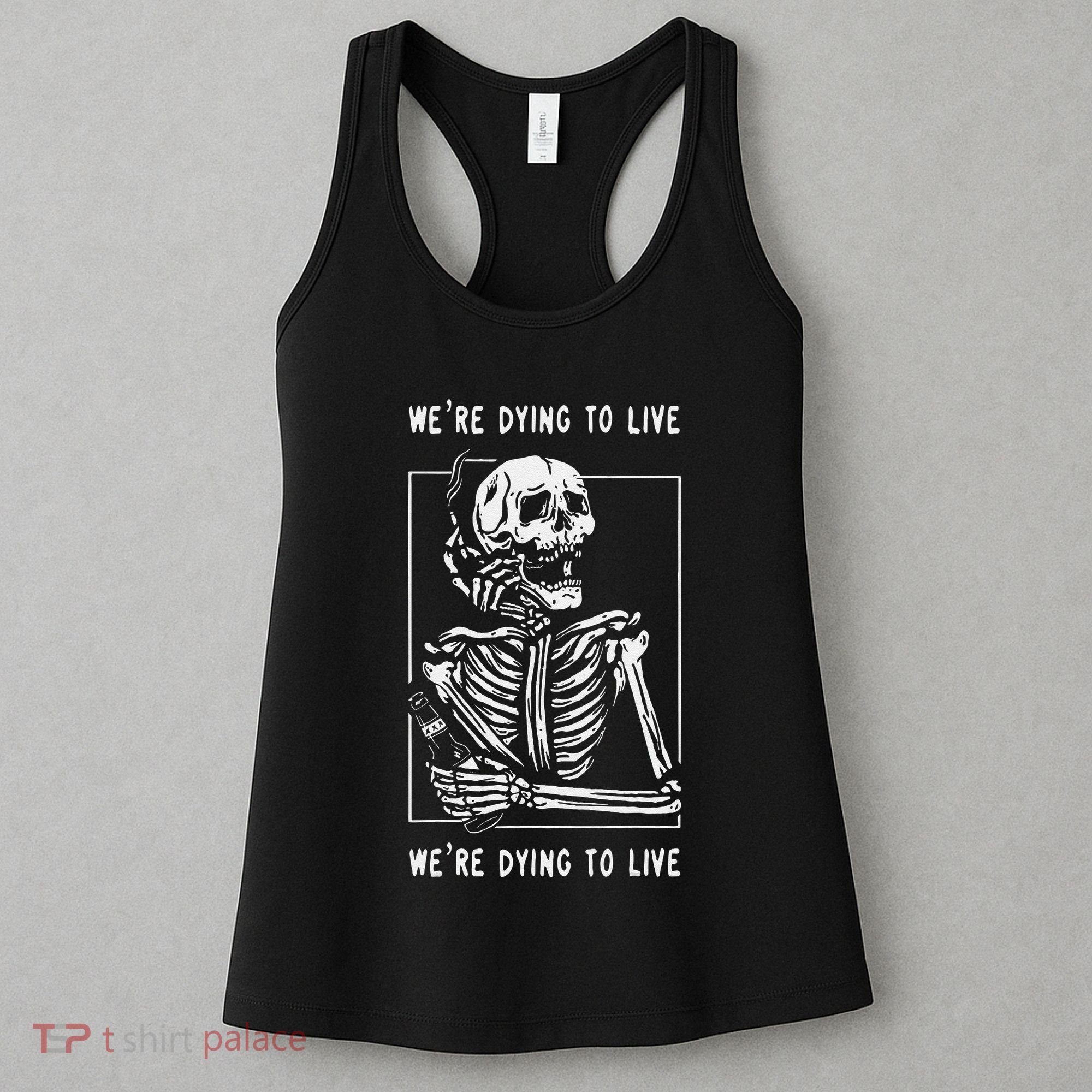 WeRe Dying To Live Damaged Society Strangers Women's Tank Top