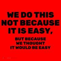 We Do This Not Because It Is Easy, But Because We Thought It Would Be Easy Santa Hat thumb 1