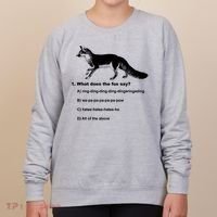 What Does The Fox Say Women's Sweatshirt thumb 0