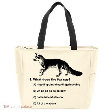What Does The Fox Say Tote Bag