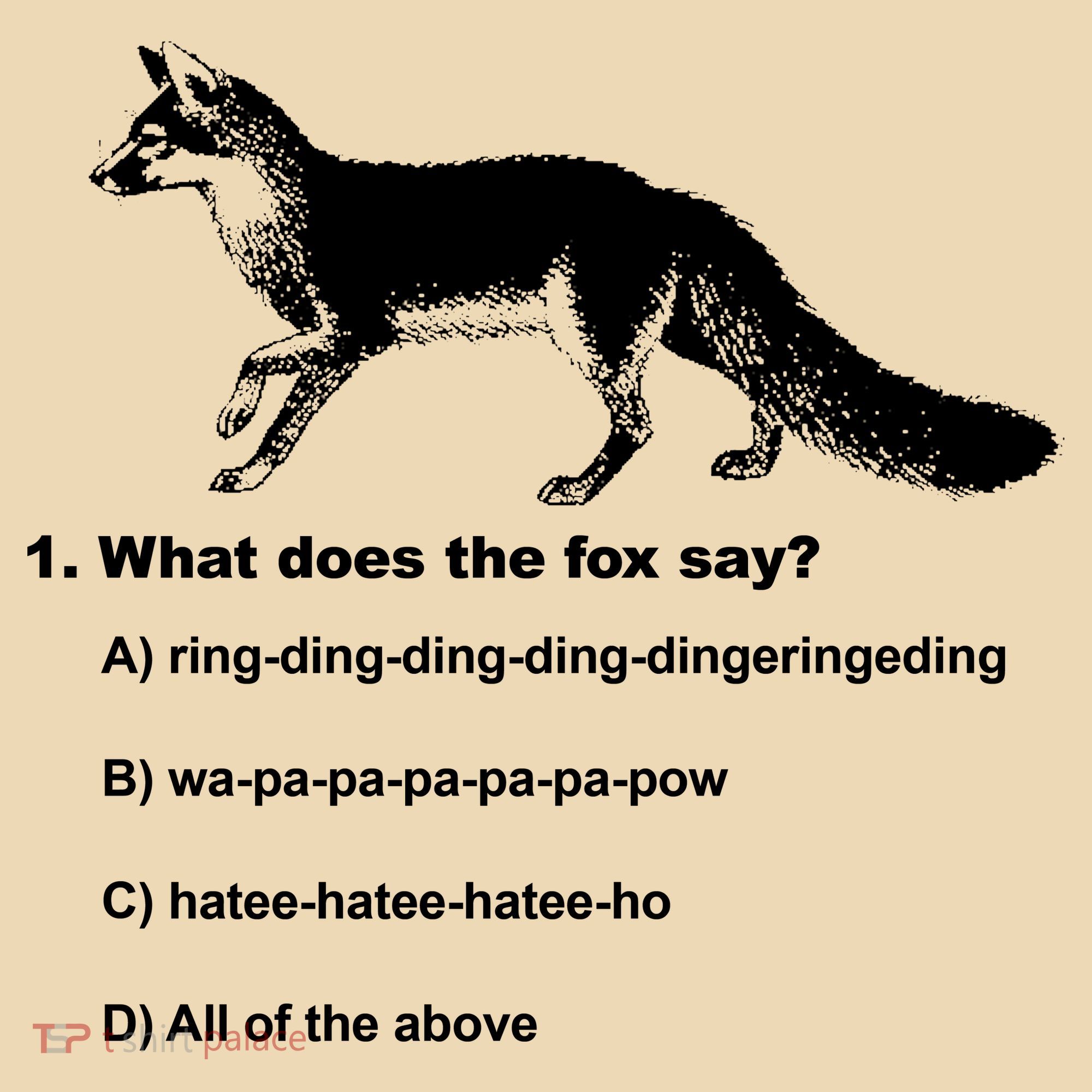 What Does The Fox Say Tote Bag