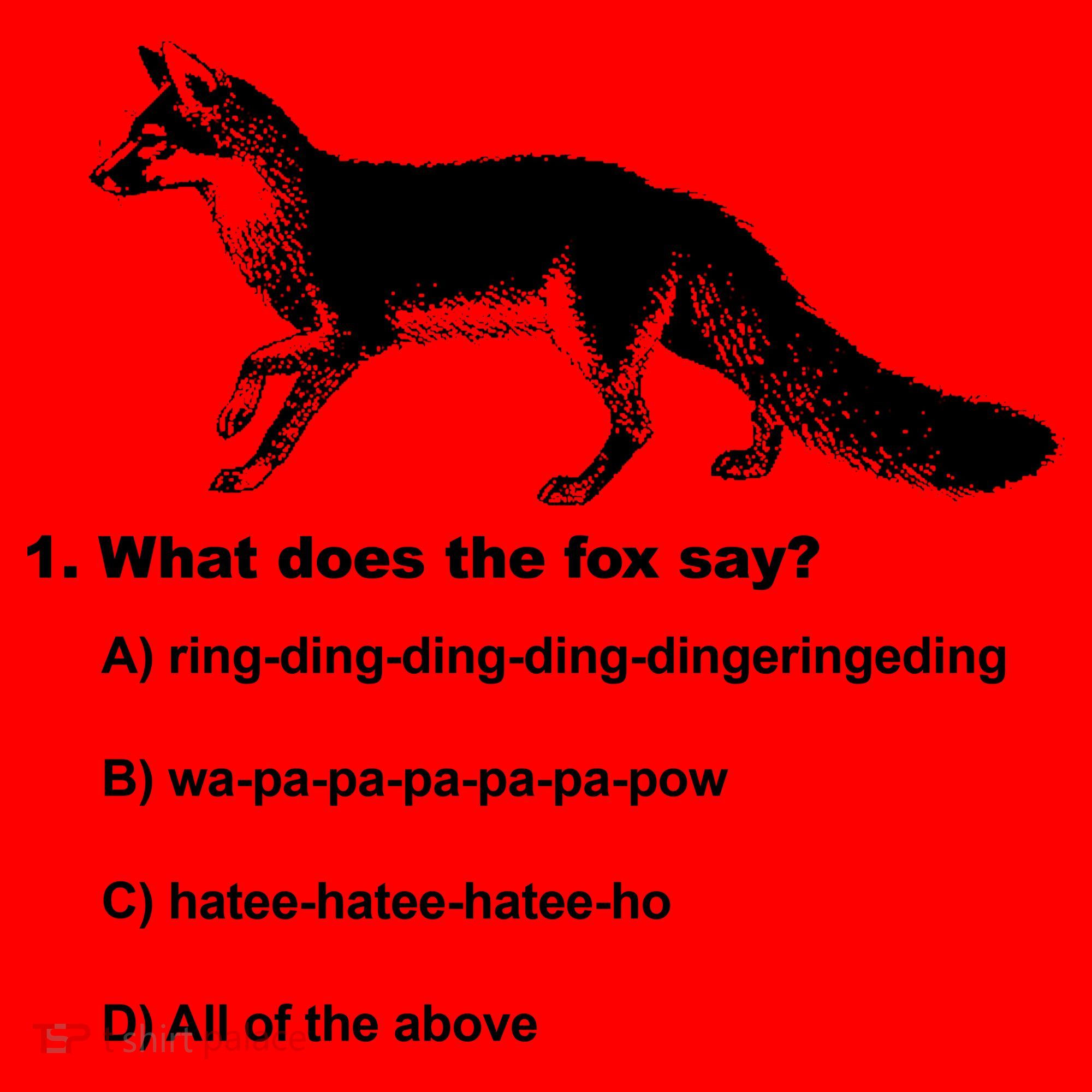 What Does The Fox Say Santa Hat