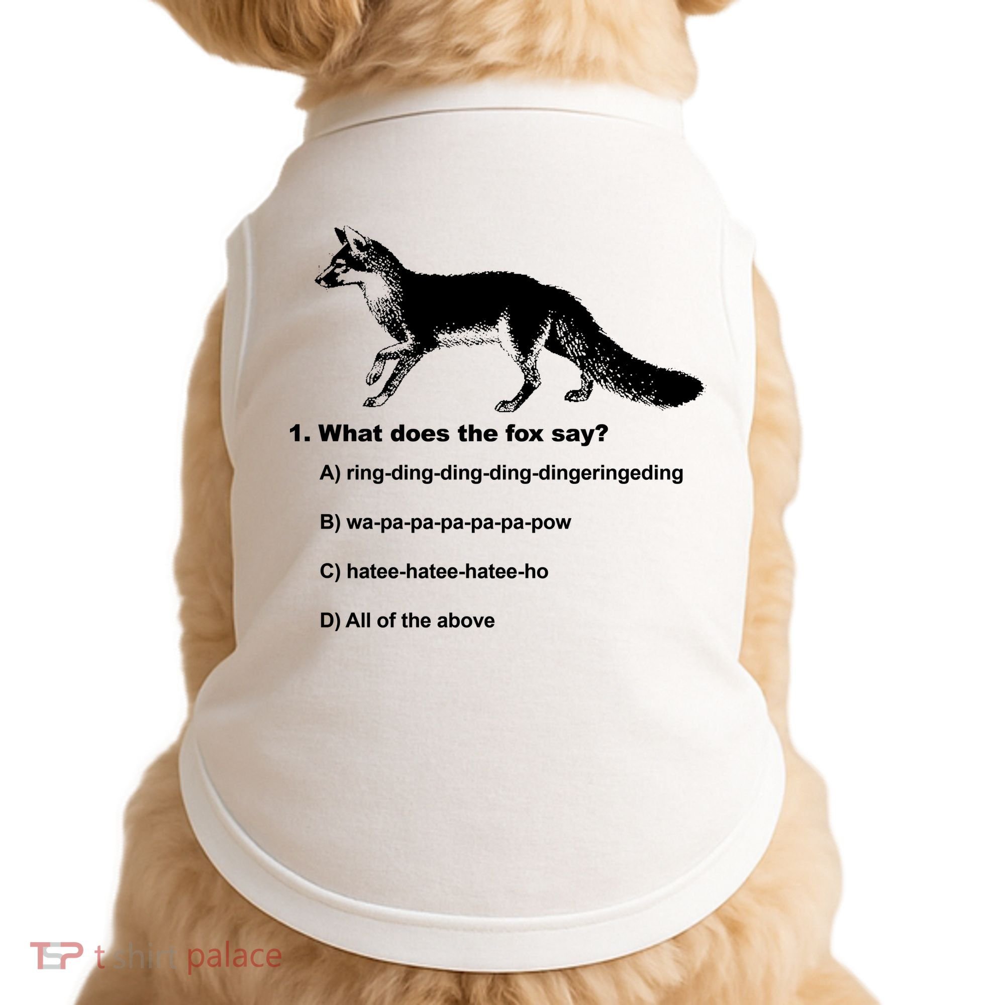 What Does The Fox Say Doggie Tank