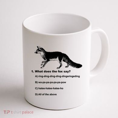 What Does The Fox Say Coffee Mug back