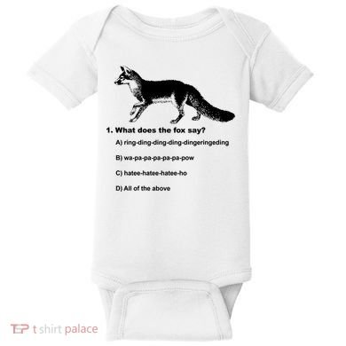 What Does The Fox Say Baby Bodysuit