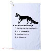 What Does The Fox Say Golf Towel thumb 0