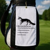 What Does The Fox Say Golf Towel thumb 2