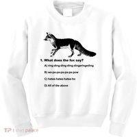 What Does The Fox Say Kids Sweatshirt thumb 0