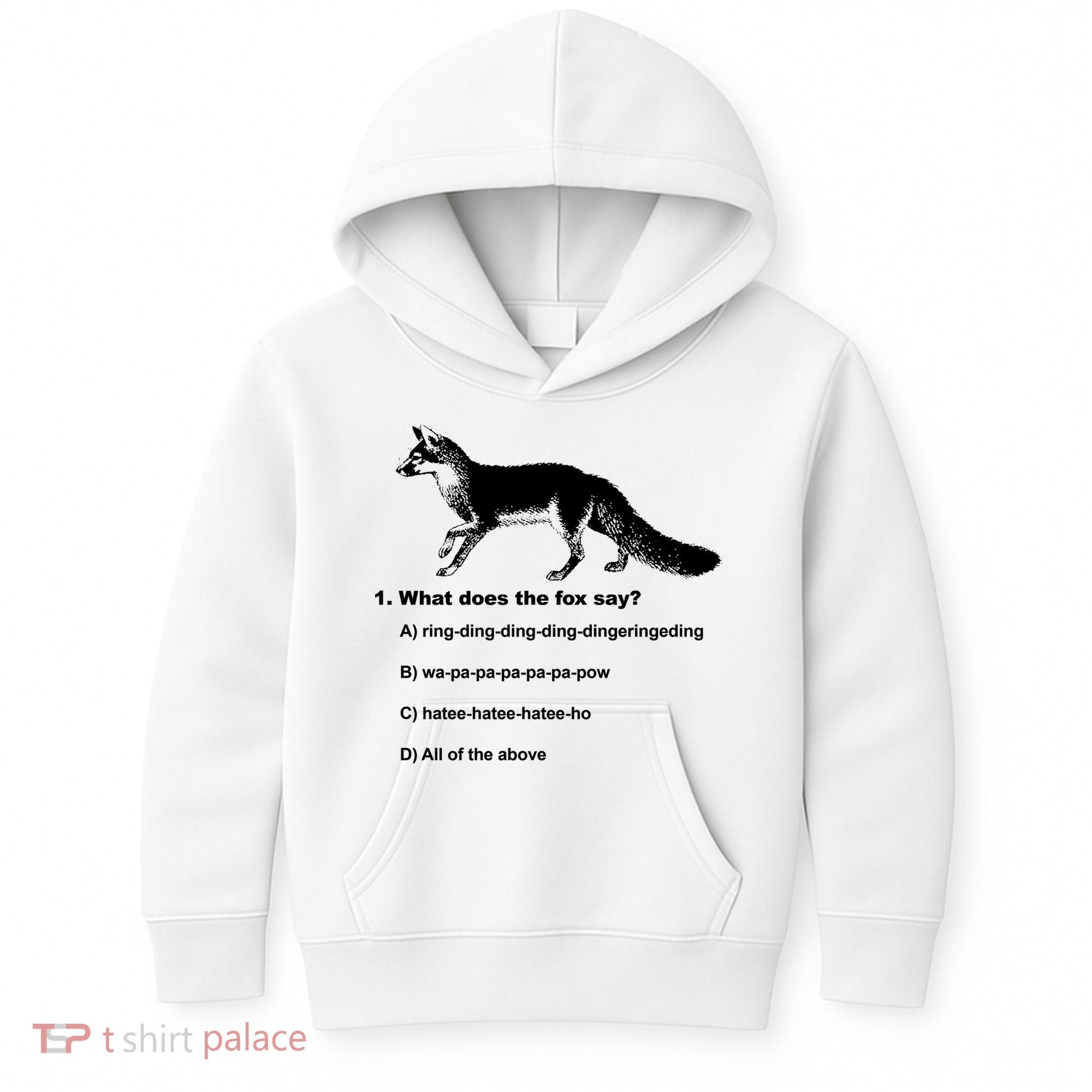 What Does The Fox Say Kids Hoodie