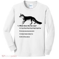 What Does The Fox Say Kids Long Sleeve Shirt thumb 0