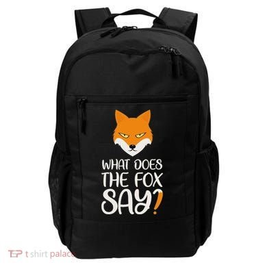What Does The Fox Design Say Backpack