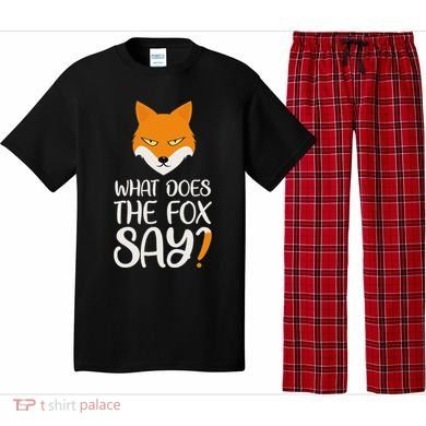 What Does The Fox Design Say Pajama Set