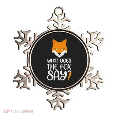 What Does The Fox Design Say Ornament