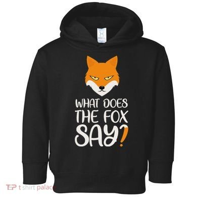 What Does The Fox Design Say Toddler Hoodie