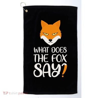 What Does The Fox Design Say Golf Towel