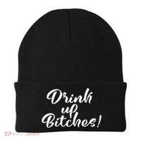 Womens Drink Up Bitches Girls Trip Beanie thumb 0