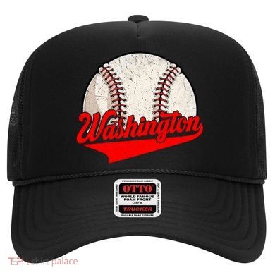 Washington Dc Vintage Baseball Lover Funny Dad Mom Cute Gift Hat