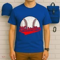 Washington Dc Vintage Baseball Lover Funny Dad Mom Cute Gift T-Shirt thumb 6