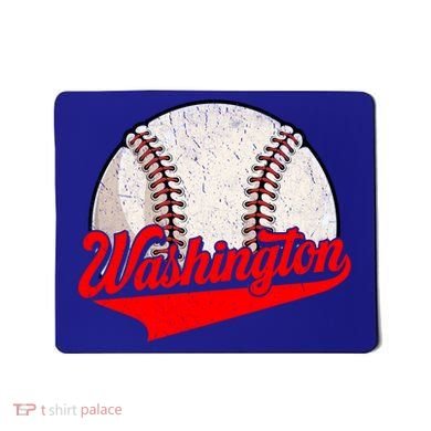 Washington Dc Vintage Baseball Lover Funny Dad Mom Cute Gift Mousepad