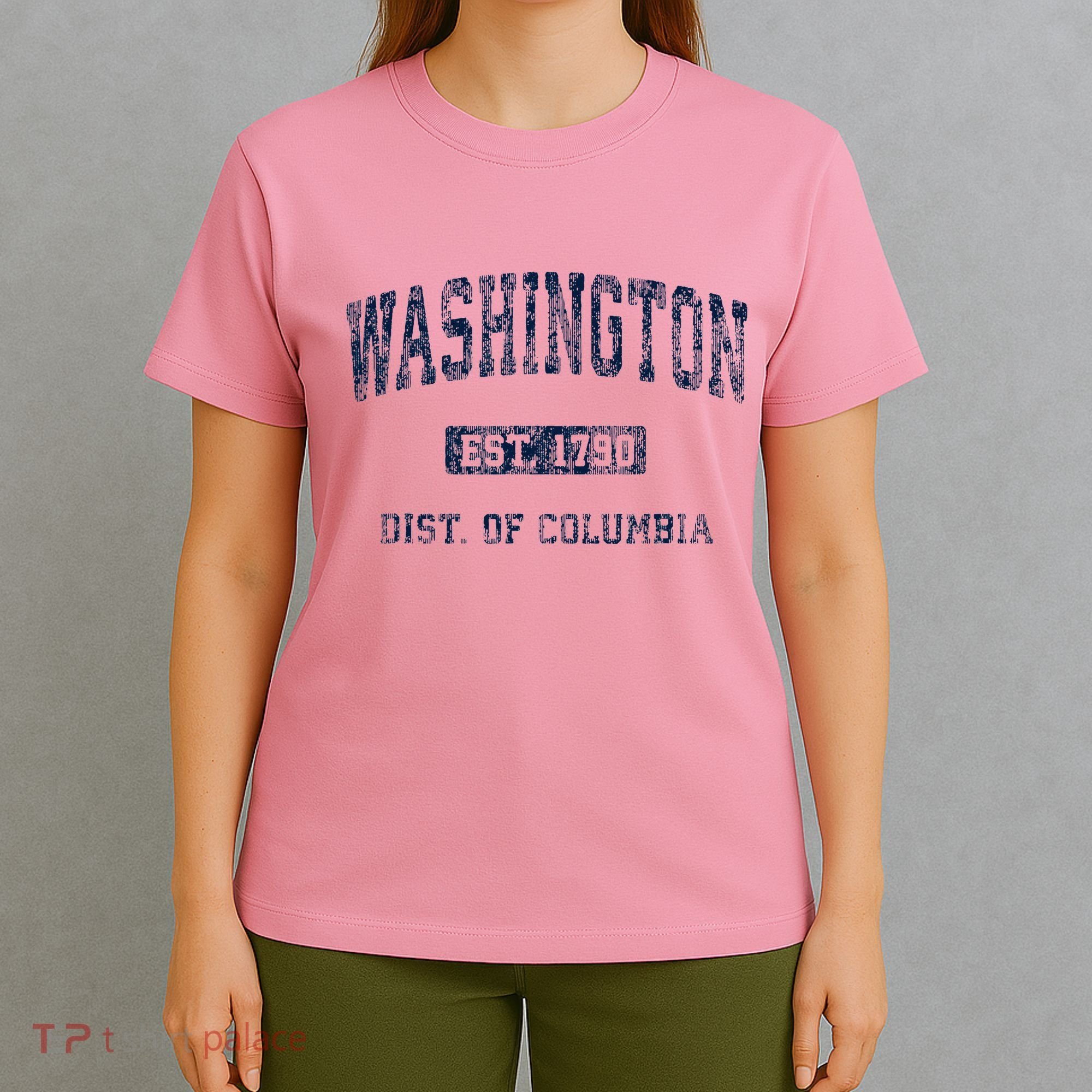 Washington Dc Vintage Athletic Sports T-Shirt