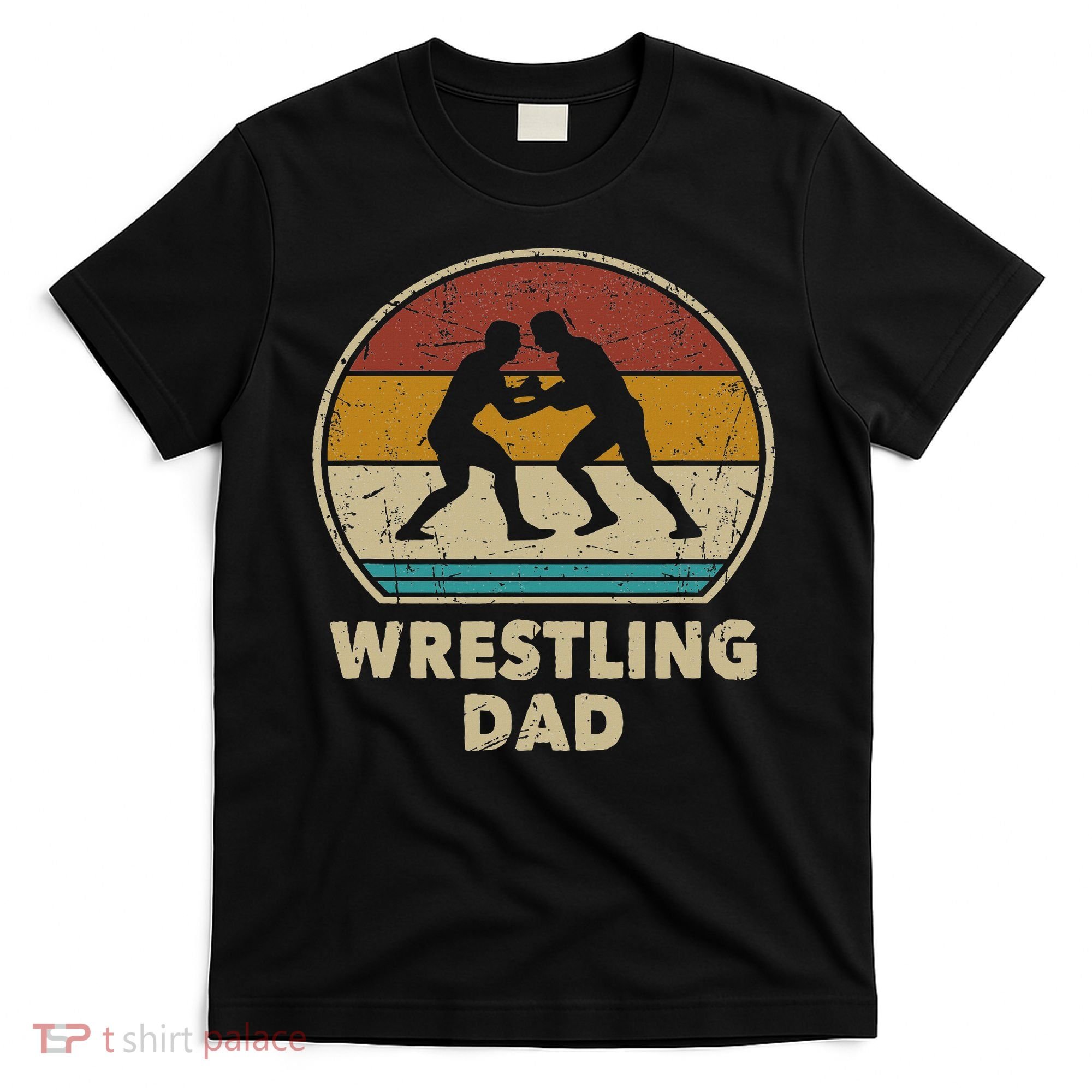 Wrestling Dad Vintage Wrestling Gift Retro Wrestling Lover T-Shirt