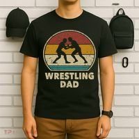 Wrestling Dad Vintage Wrestling Gift Retro Wrestling Lover T-Shirt thumb 6