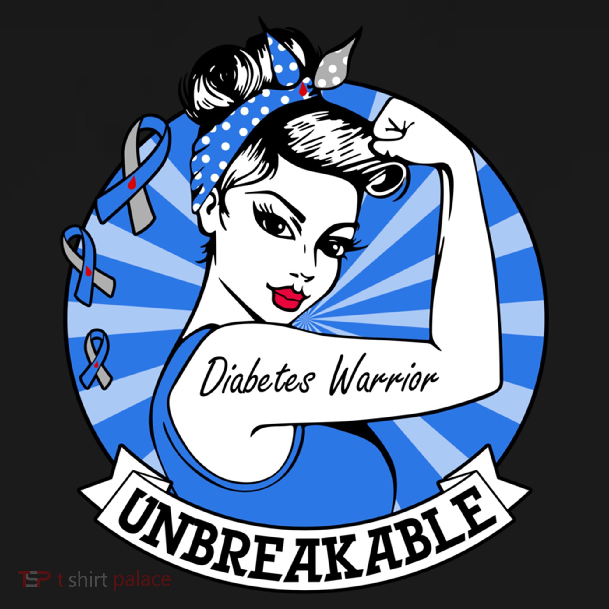 Wo Diabetes Warrior Unbreakable Gift Diabetes Awareness Cute Gift Women's Hoodie