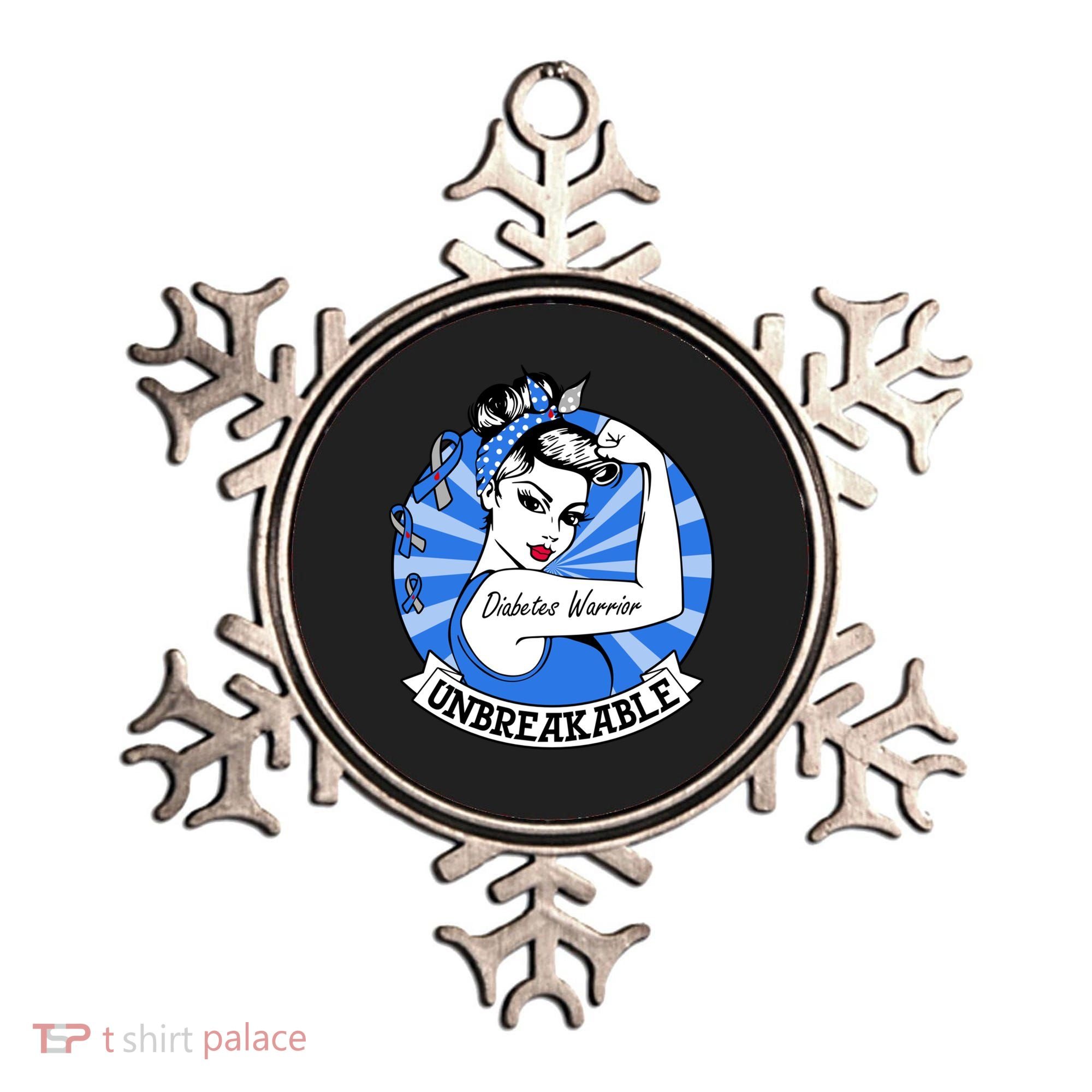 Wo Diabetes Warrior Unbreakable Gift Diabetes Awareness Cute Gift Ornament
