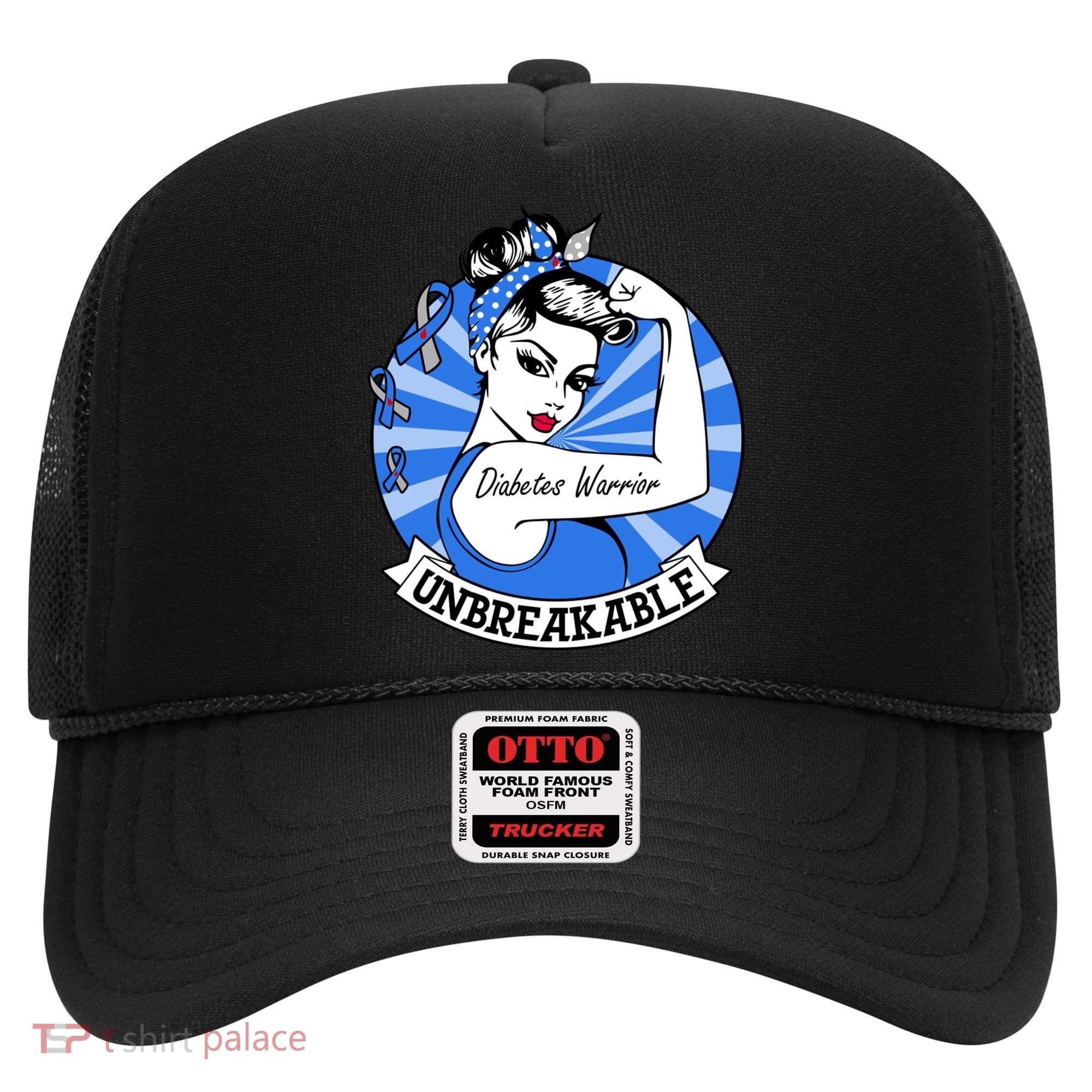 Wo Diabetes Warrior Unbreakable Gift Diabetes Awareness Cute Gift Hat
