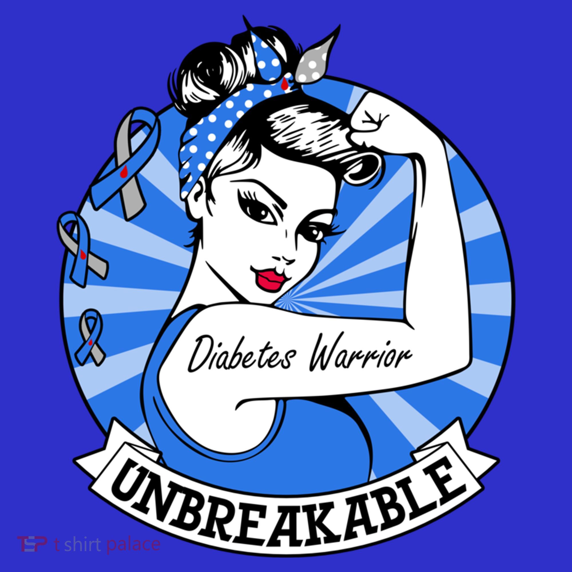 Wo Diabetes Warrior Unbreakable Gift Diabetes Awareness Cute Gift Hoodie