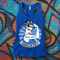 Wo Diabetes Warrior Unbreakable Gift Diabetes Awareness Cute Gift Women's Tank Top thumb 3