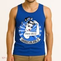 Wo Diabetes Warrior Unbreakable Gift Diabetes Awareness Cute Gift Tank Top thumb 3
