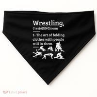 Wrestling Definition Wrestler USA-Made Doggie Bandana thumb 0